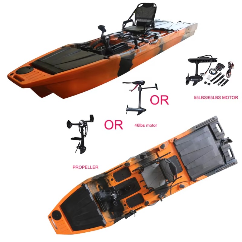Fishing Kayak Trolling Motor - Kayak Singolo Vicking 12.6FT con Propulsione